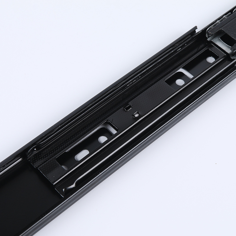Drawer slide cushion drawer slide track three section cold rolled steel office desk furniture steel column guide rail steel column wholesale