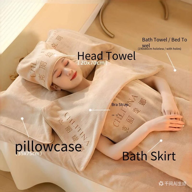 Microfiber Towels with Custom Logo, Skin Care Headband Three-Piece Set, Specialized for Non-Shedding Facial Cleansing