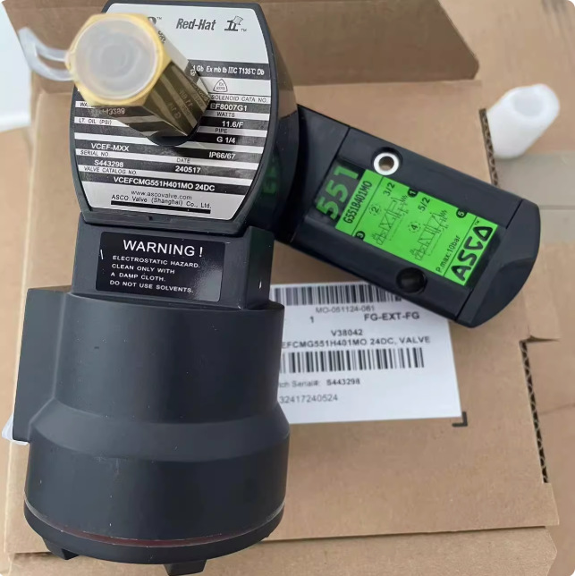 ASCO 阿斯卡 551 系列电磁阀 JBEFG551G401MO.24/DC 先导式两位五