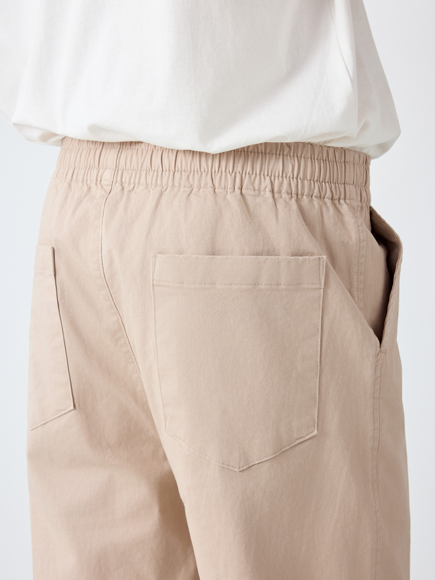 Quần kaki nam công sở ống đứng dáng thẳng vải cotton pha — đen
