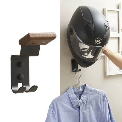 Wall-Mounted Helmet Display Rack Wall-Mounted | Motosiklet dəbilqə rəfləri