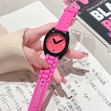 2023男女网红七彩夜光表儿童学生闹铃ins防水电子手表升级款