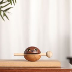 工場直売の烏檀木サカ班甲魚の木魚の置物は解凍して実木を叩きます。