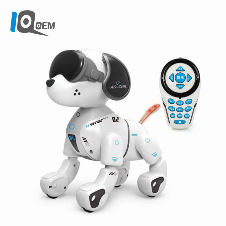IQ0EM 2.4G perro robot de voz inteligente control remoto robot sensor táctil programación perro de juguete niño transfronterizo