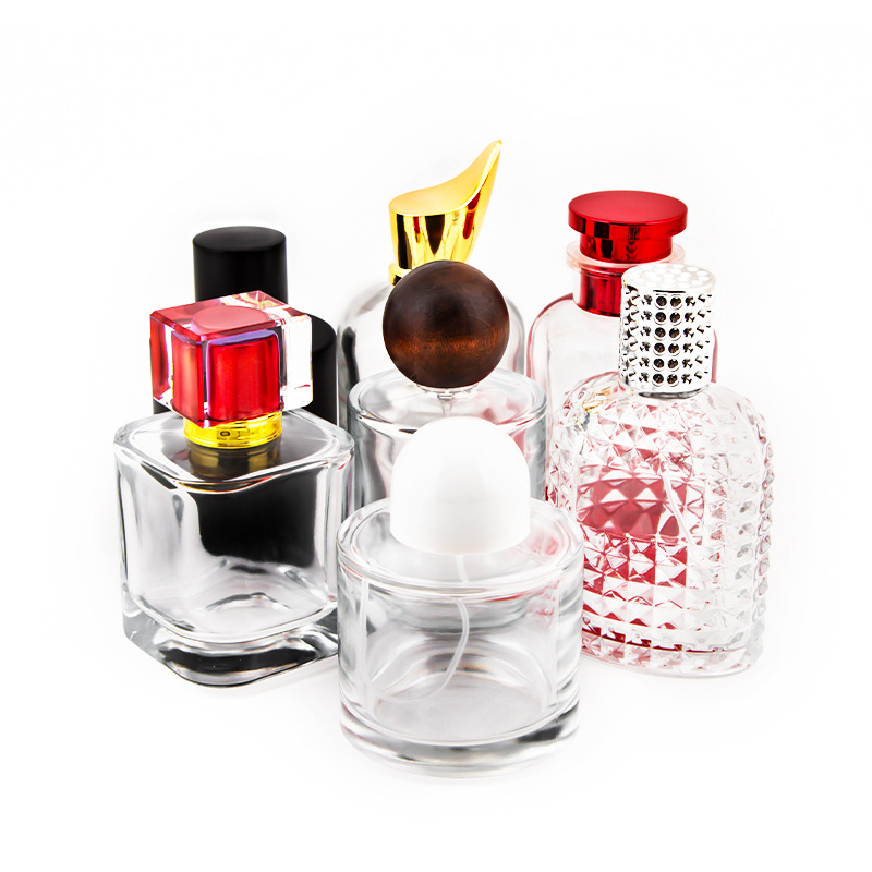 Botella de perfume cilíndrica 100ml botella vacía de boca de tornillo de sensación premium botella de subenvasada de perfume de coche botella de perfume botella desnuda personalizada