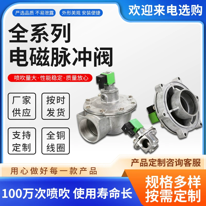 Пользовательские электромагнитные импульсные клапаны Погружение прямоугольного импульсного клапана импульсного удаления пыли фитинги электромагнитные импульсные клапаны