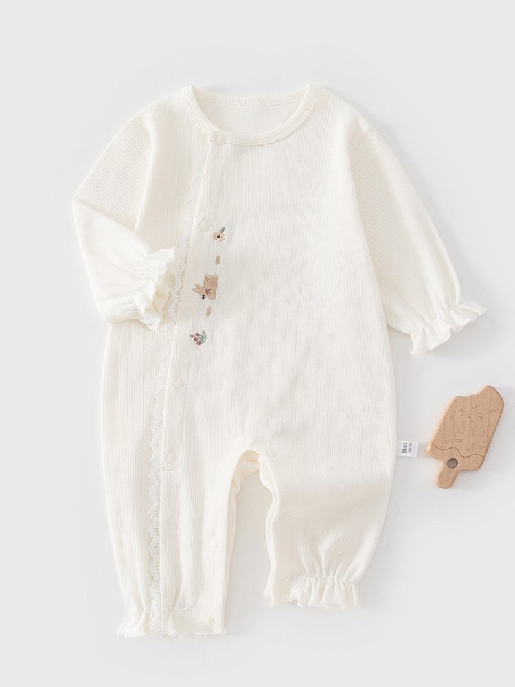 Children's demi-season cotton bodysuit for new born girl's
