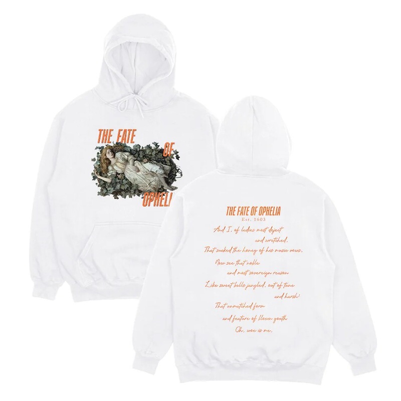 【Cross-Border European Size】Ophelia Hoodie: the Destiny Retro 2025 New Song Unisex Sweatshirt Aesthetic Winter