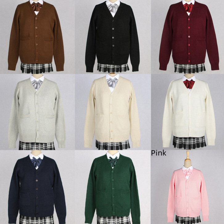 Kawashima Cardigan Source Manufacturer Jk Uniform Sweater Thickeneded Seven-Needle Cos School Uniform Cotton