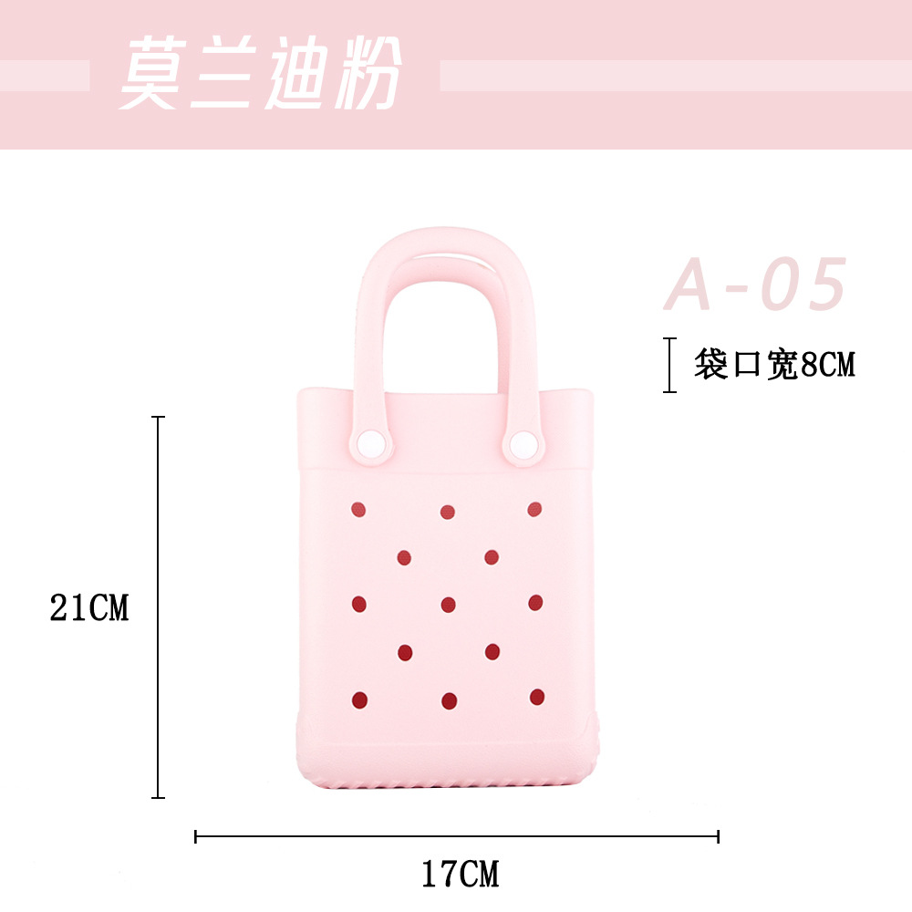 Eva transfronteriza pequeña y encantadora bolsa cuadrada de dibujos animados INS Dongdong bolsa de gelatina bolsa de playa bolso bolso bolso bolso bolso hombro