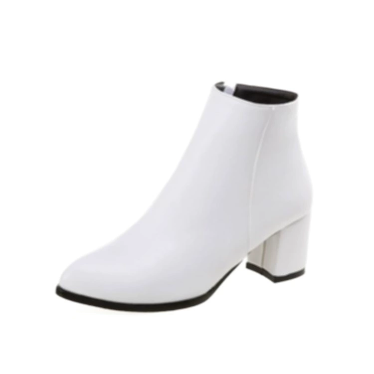Low boots for leisure pointy toe, plus size, large size (47)