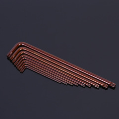 Industrial grade matte bronze steel torx wrench 9-piece set wrench ball head torx extended inner hexagonal wrench