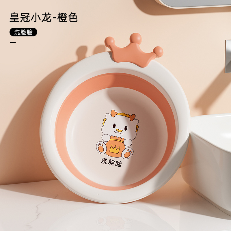 Lavabo plegable para niños, lavabo portátil para recién nacidos, lavabo de plástico grueso para bebés, lavabo pequeño para bebés domésticos