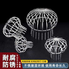 304不锈钢网线地漏天台楼顶室外防堵pvc排水管下水池塘阳台过滤网