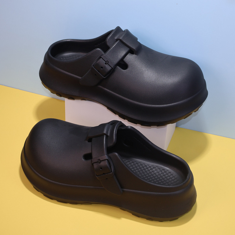 Women's outdoor slip-on sandals, new style, non-slip, thick-soled, height-increasing, casual, comfortable, and easy to wear