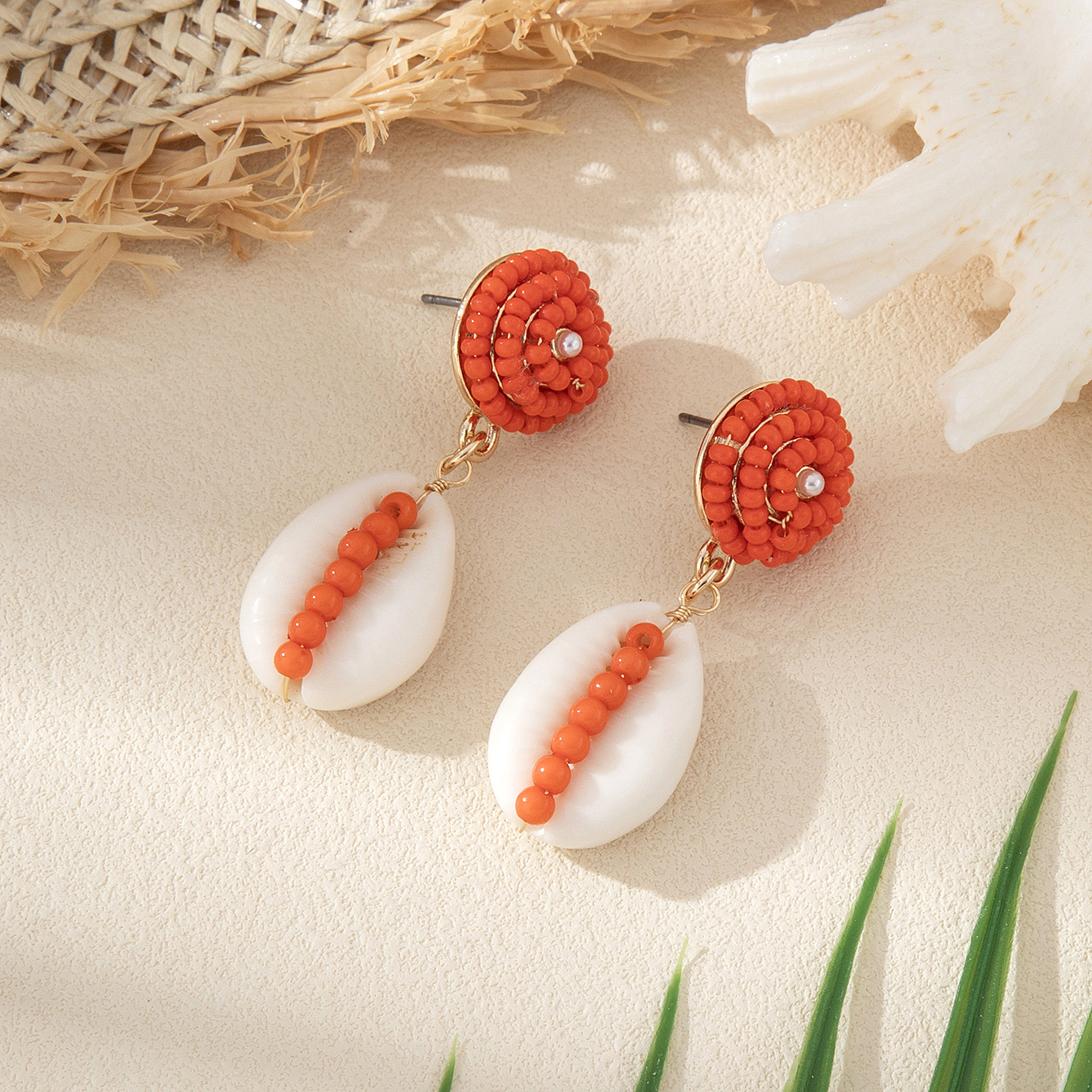 1 Pair Conch Marine Style Shell Drop Earrings display picture 4