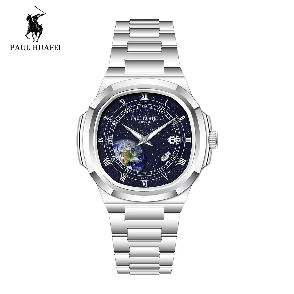 英国品牌鹦鹉螺星空表盘手表防水夜光男士手表全自动腕表直播爆款