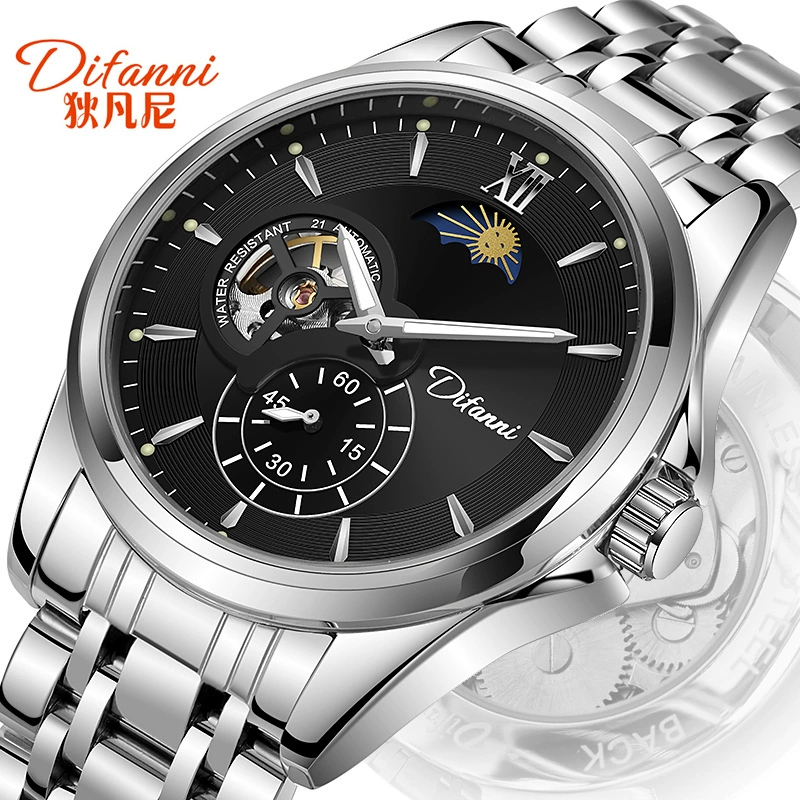 Оригинальные товары Divani Swiss Craft автоматические механические часы мужские водонепроницаемые светящиеся живые взрывы поколения волос
