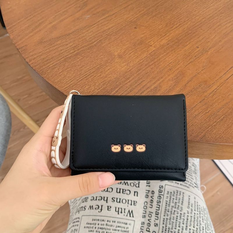 チーズ財布日系かわいいカバンショートレディース小銭入れ三つ折り小清新刺繍質感カバン挟み|undefined