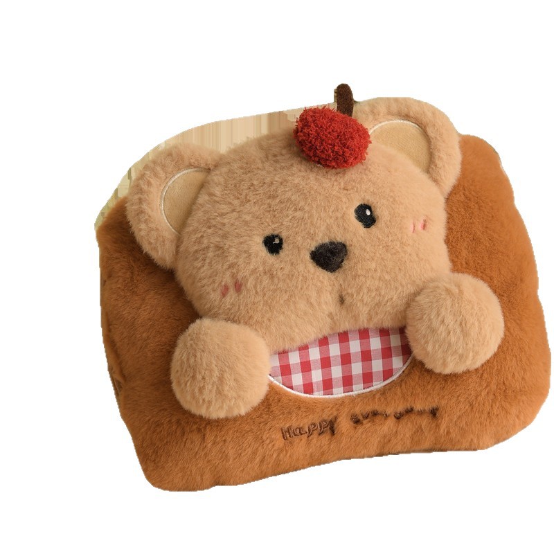 충전식 온수 찜질팩 복부 보온 동물 인형 커버