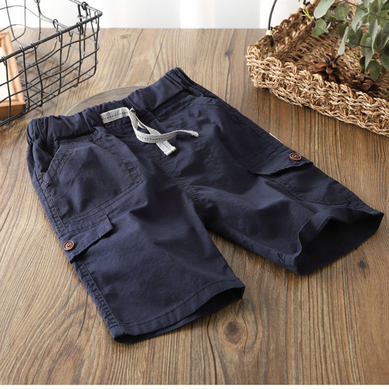 Children's wear boys' Summer Shorts thin 2022 new children's cropped pants middle school boys' pants summer casual pants