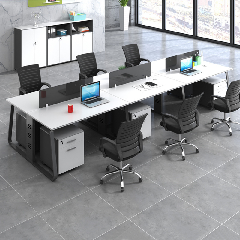 Staff Office Desk and Chair Combination Simple Modern Card Seat Office Furniture Staff Desk Computer Desk and Chair for Four Staff Office Desk and Chair Combination Simple Modern Card Seat Office Furniture Staff Desk Computer Desk and Chair for Four