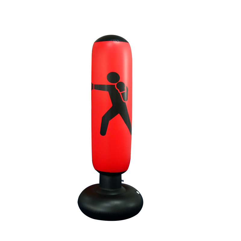 PVC espesado inflable fitness boxeo columna tumbler hogar lucha columna bolsa de arena de ventilación vertical juguete 1,6 m de alto