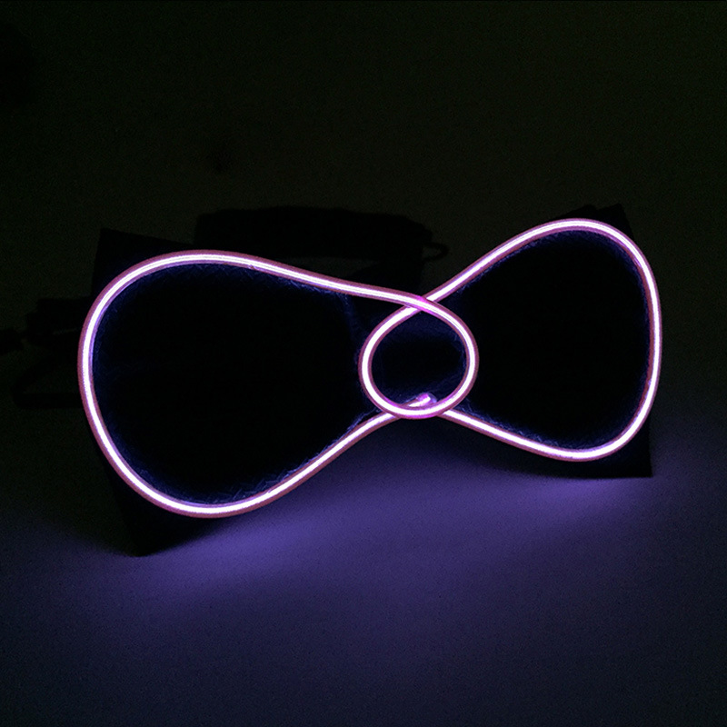 Corbata luminosa EL suministros para Halloween fiesta LED corbata brillante luminiscente al por mayor