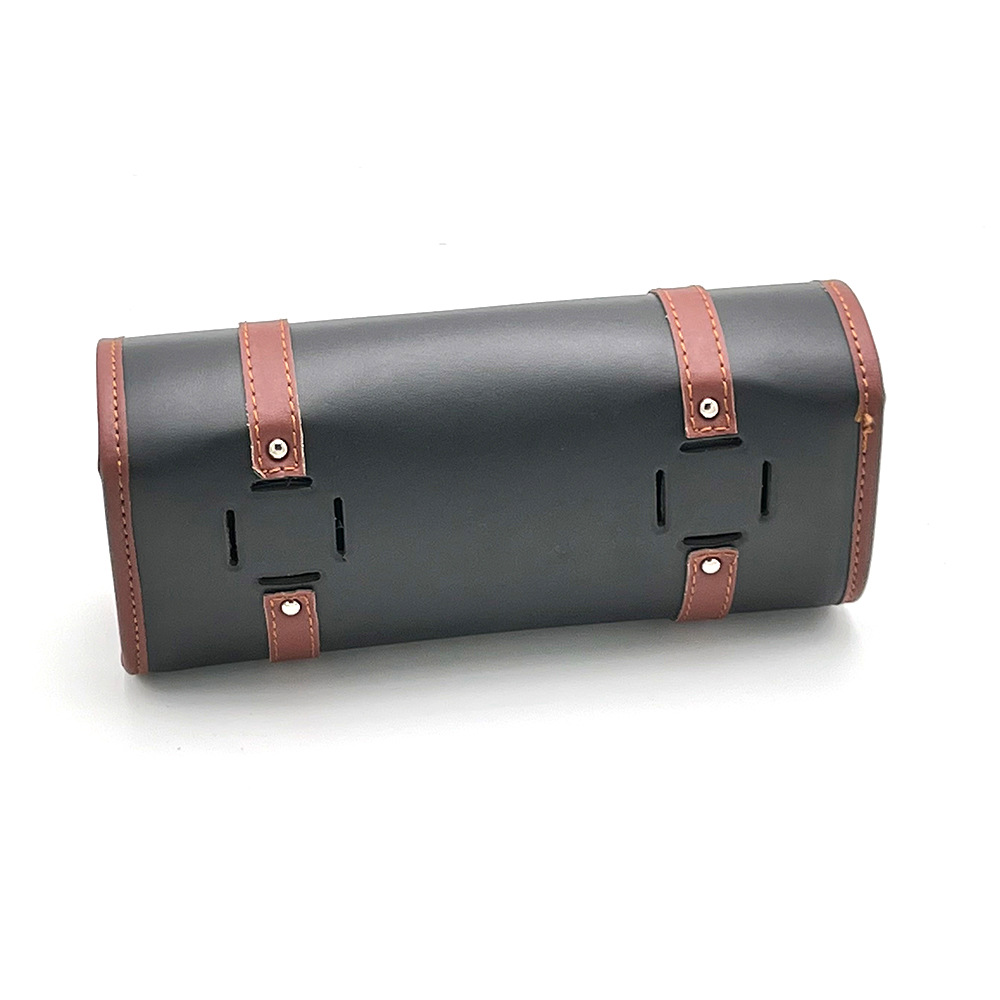 Motorcycle electric car head bag leather waterproof retro motorcycle bag battery riding kit factory direct sales