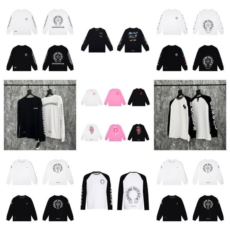 26 Cross-Border Foreign Trade Luo Xindu Home Version New Style Cross and Horseshoe Sanskrit Print Long-Sleeve Couple's Tops for Men and Women 26 Cross-Border Foreign Trade Luo Xindu Home Version New Style Cross and Horseshoe Sanskrit Print Long-Sleeve Couple's Tops for Men and Women