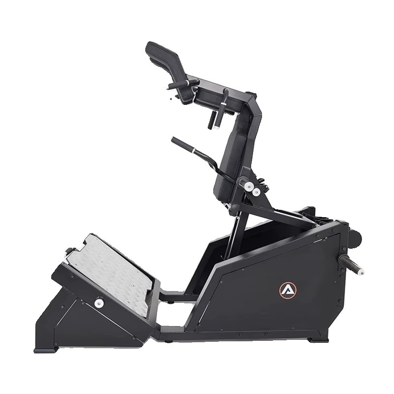 Hacker máquina de sentadilla gimnasio comercial postura de pie de cadera de muslo extensión mujer entrenador de forma de cadera máquina de puente de cadera