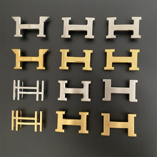 内径4.0CM不锈钢H字母扣头精钢工字扣挂扣平滑扣腰带头休闲皮带头