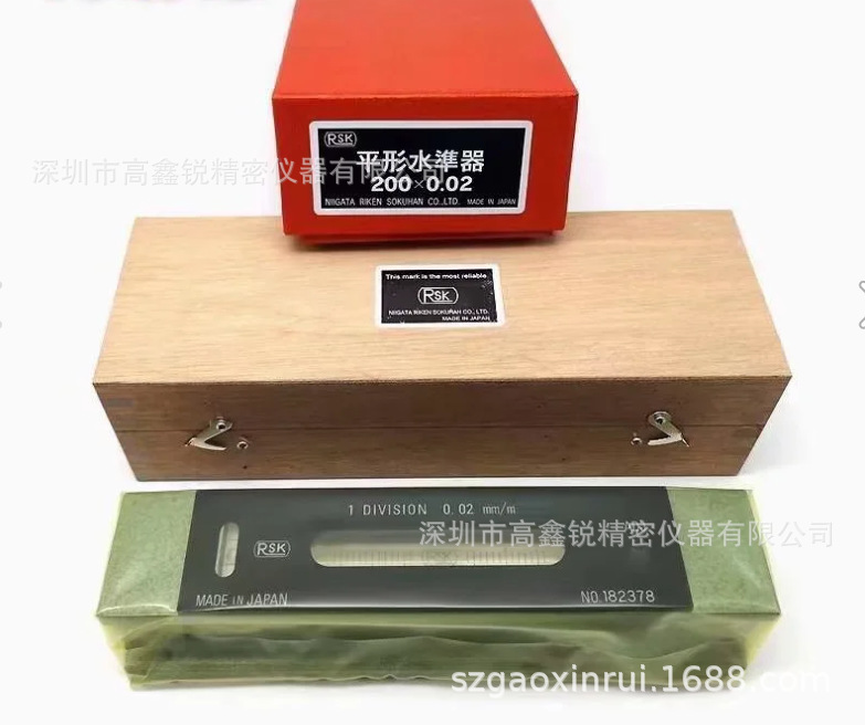 日本理研RSK条形机床精密水平仪542-2502V条式水平仪250MM*0.02