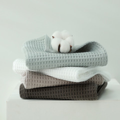 Factory Direct Sales Honeycomb Face Towel 100% Cotton Plain Color Washcloth Wholesale One Piece Shipping