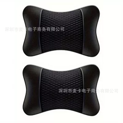 Elastic Independent Pillow Core, Breathable – Headrest - mesh-headrest-black-line-pack-of-two