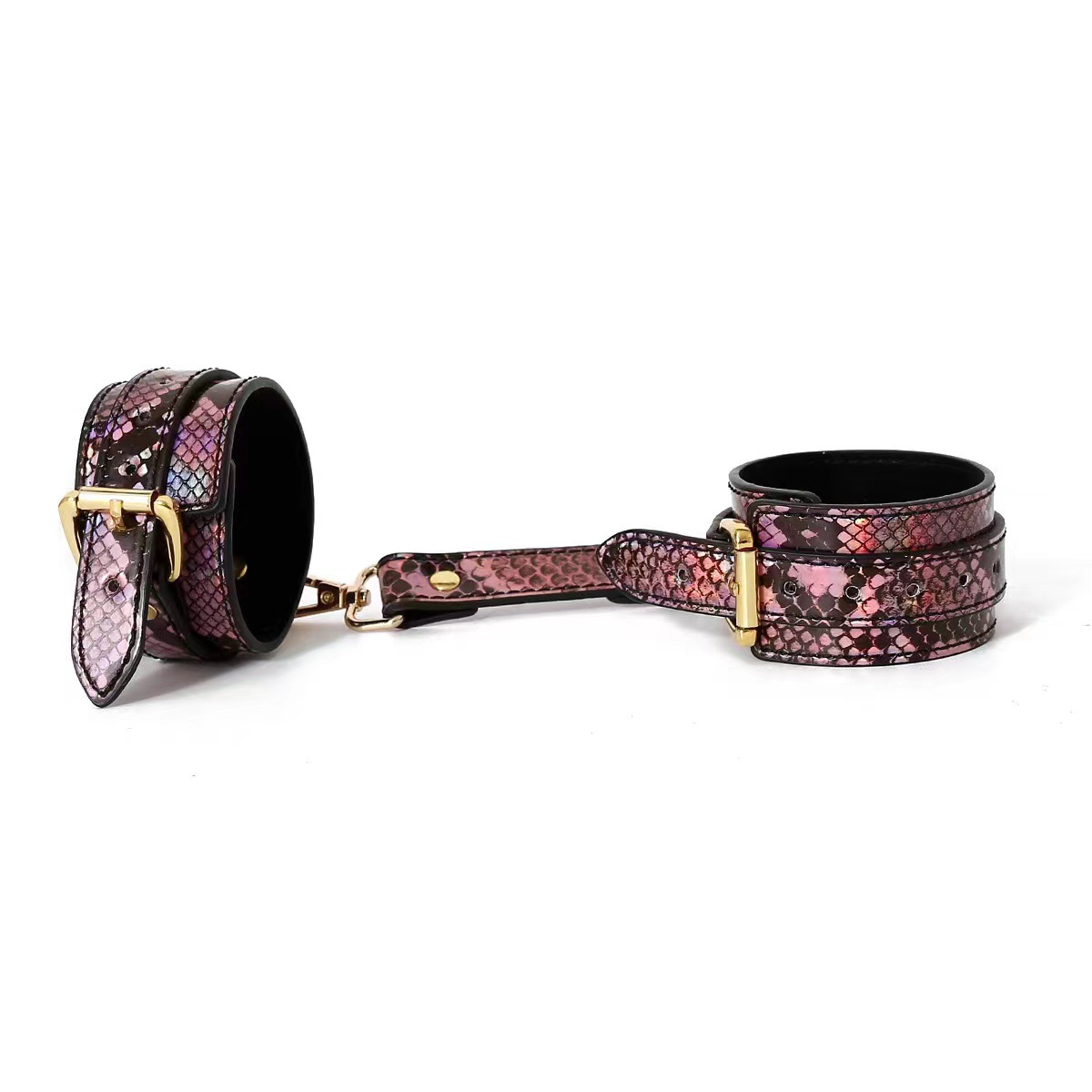 Sexy adulto vinculante serpiente patrón mano manguito de juguete vinculante mano diversión suministros para adultos textura vinculante esposas