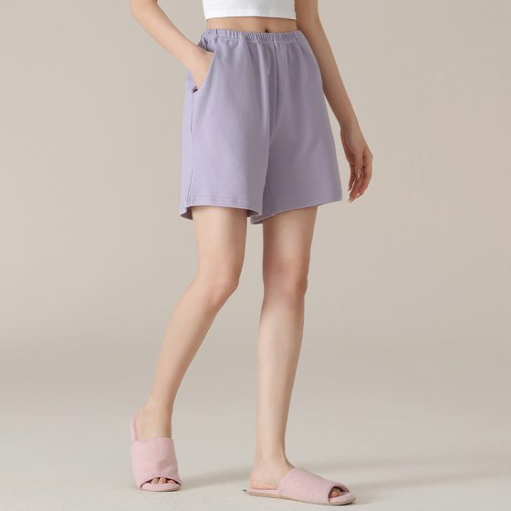 Class A Antibacterial Pajama Pants Women's Pure Cotton Summer Women's Shorts Thin All-match Plus Size Household Shorts Women's Summer