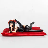 Фигурка Tokisaki Kurumi в лежачей позе, чёрные чулки и бретельное платье, 21,5 см