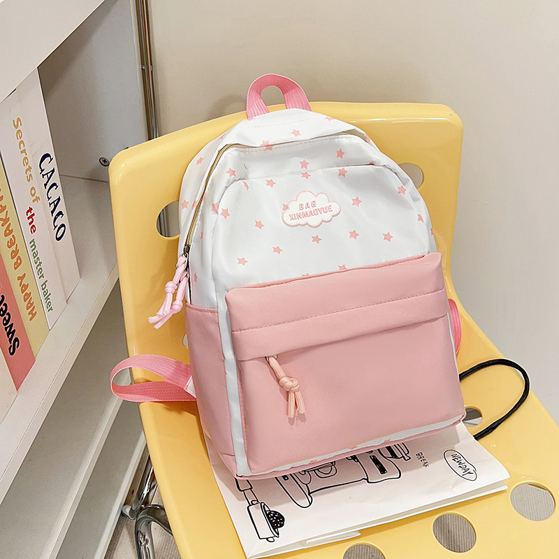 Inswind pequeño corazón de niña fresco bolsas escolares estudiantes de secundaria secundaria bolsas de hombro de color chocantes chicas viajan mochila ligera