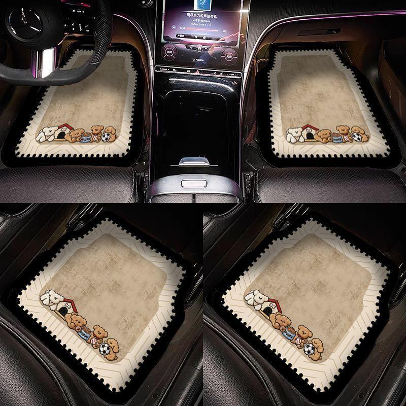 Car diatomite floor mats are non-slip, water-absorbent, wear-resistant, universal carpet-style, dirt-resistant, single-piece car mats, a complete set of car carpets
