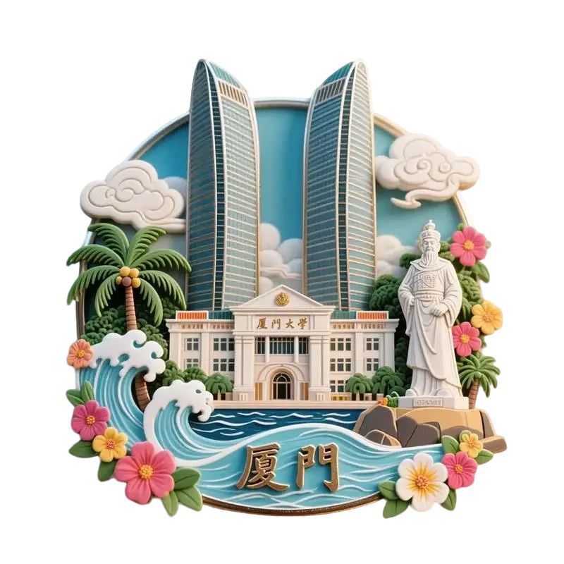 【厦门】景点金属立体浮雕冰箱贴旅游纪念品文创伴手礼国潮装饰|undefined