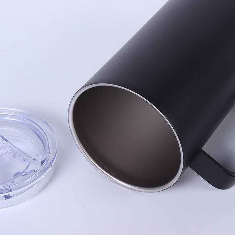 Comercio exterior vacío de corcho 304 acero inoxidable taza de calentamiento de fondo antideslizante mango de oficina taza de café al por mayor