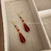 Retro pendant, earrings, advanced Hanfu with tassels, accessory, Chinese style, high-quality style