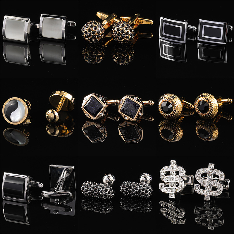 (Gift box) Men's suit French cufflinks cufflinks CUFFLINKS cuff studs shirt buttons cuff buttons for women