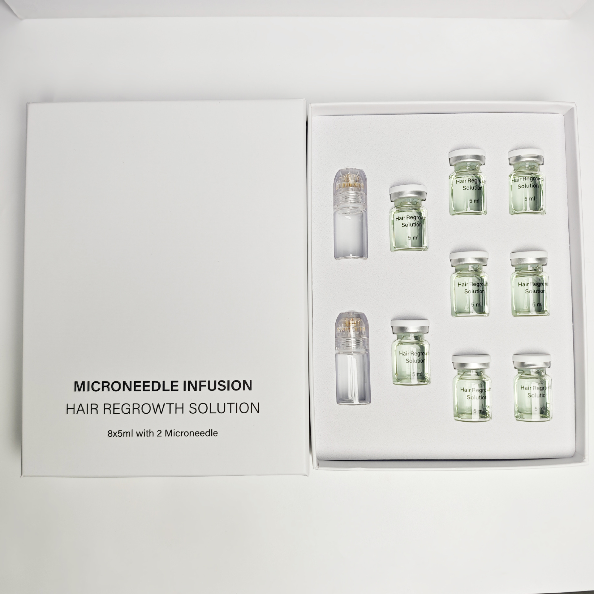 Suero de Microagujas para Crecimiento Capilar Anticaída e Hidratante para Cuidado Capilar