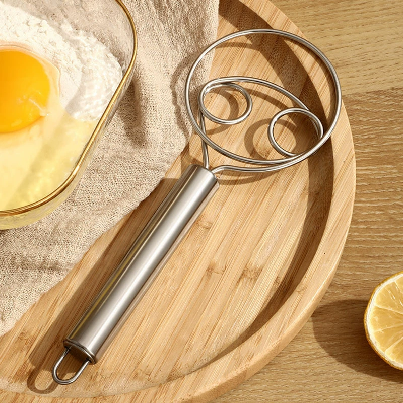 Нержавеющая сталь мука и лапша арта блендер стержень блендер ручной двойной катушки теста инструмент для перемешивания лапши