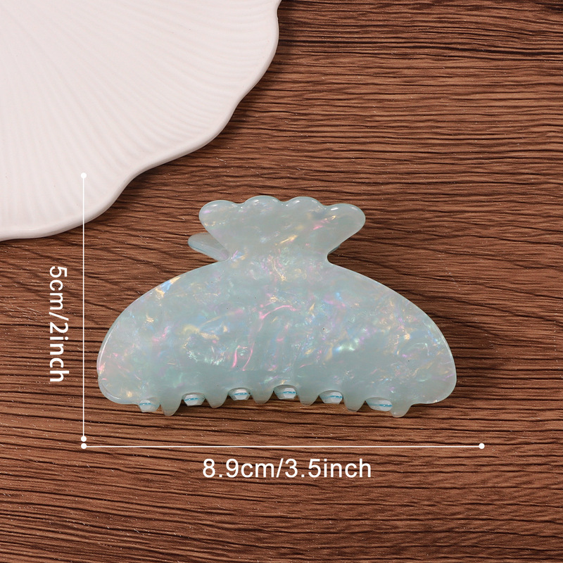 戈蕾思饰品韩系甜美花瓣顶糖果色系列抓夹时尚百搭发夹鲨鱼夹发饰|undefined