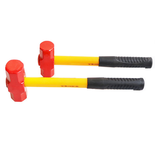 Manufacturer wholesale red head octagonal hammer polished handle hammer round head horn Linyi hammer Linyi hardware tools wholesale