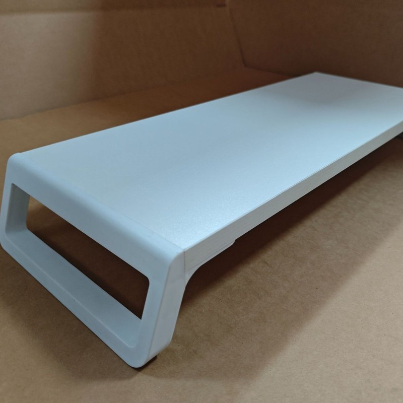 シンプルで厚みのあるコンピューターモニター高さ調整スタンド、USBインターフェース付き、オフィス用コンピューターモニター昇降デスク|undefined