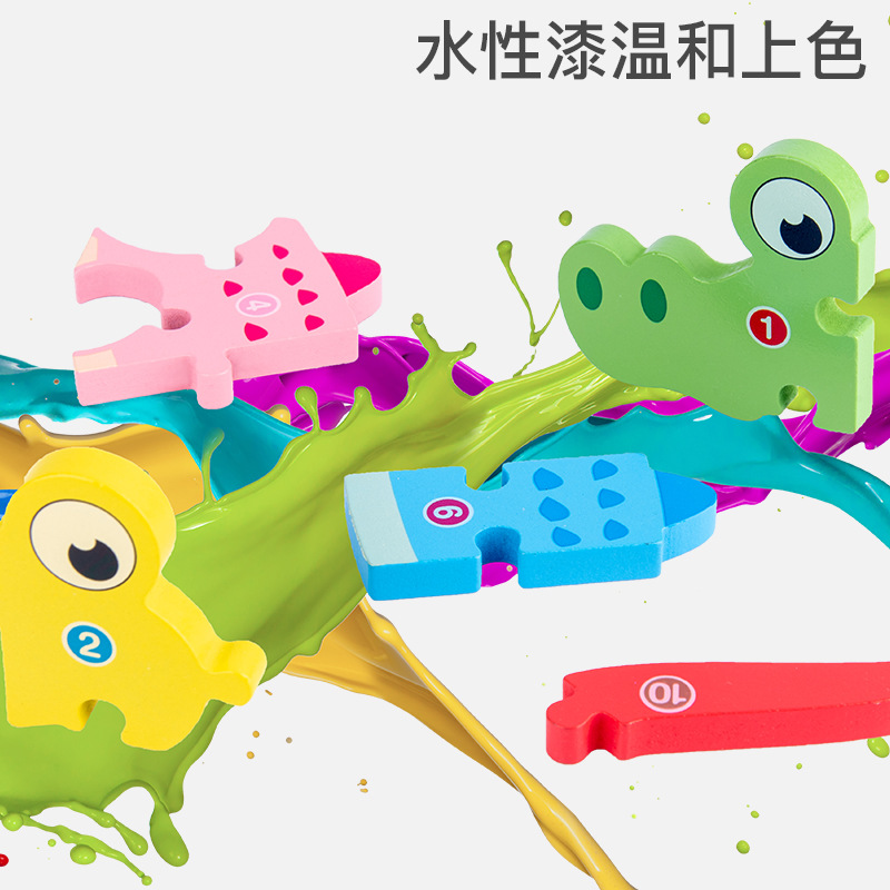 Madera de madera de educación temprana rompecabezas cognitivo juguetes educativos para niños bloques de construcción gran panel 3D rompecabezas tridimensional al por mayor